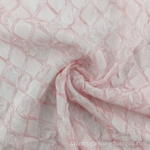 Chiffon crinkle seersucker crepe fabric for dress shirt